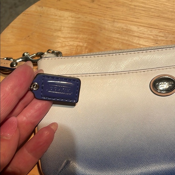 COACH Leather Wristlet Clutch